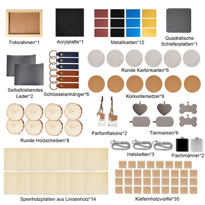 105 Stück DIY-Gravurmaterial